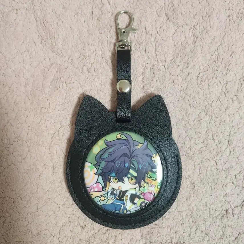 [BUNJANG] Genshin Impact Kichiri Halloween Can Badge &amp; Cover Keychain Set / GS반값) 원신 키니치 할로윈 캔뱃지, 캔뱃지 커버 키링 팝니다.