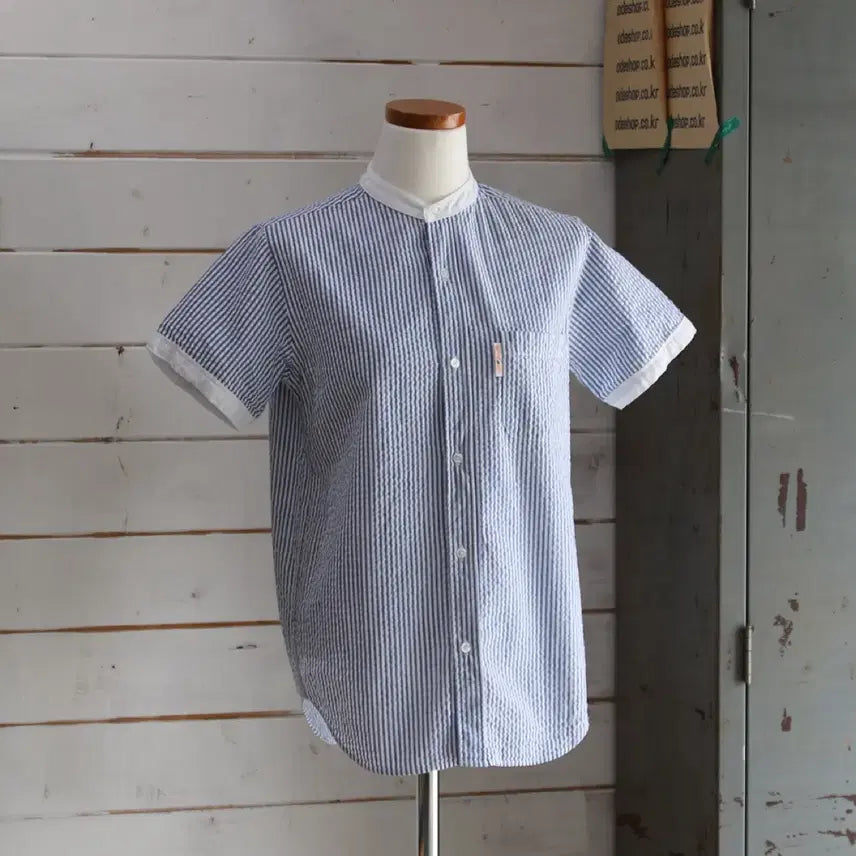 [SOLD OUT] BEAMS BOY 시어서커 라운드 반팔 셔츠