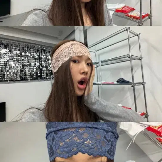 [BUNJANG] Attenz Hairband Blue / 어텐즈 헤어밴드 블루