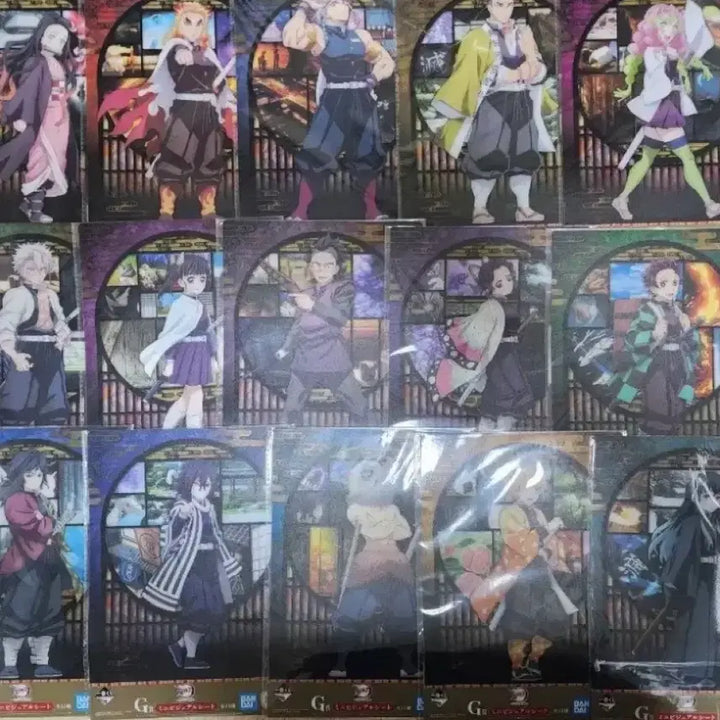 [BUNJANG] Demon Slayer Butterfly Mansion Ichiban Kuji Prize G Clear Poster Full Set / 귀멸의칼날 제일복권 나비저택 G상 클리어 포스터 풀세트