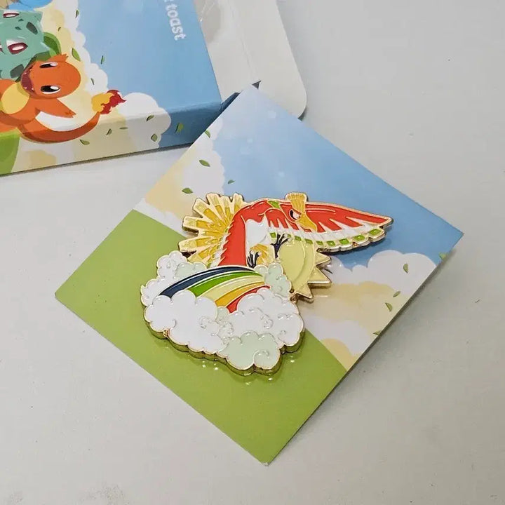 [BUNJANG] Isaac Toast Pokemon Ho-Oh Badge (Secret) / 이삭토스트 포켓몬 칠색조 뱃지(시크릿)