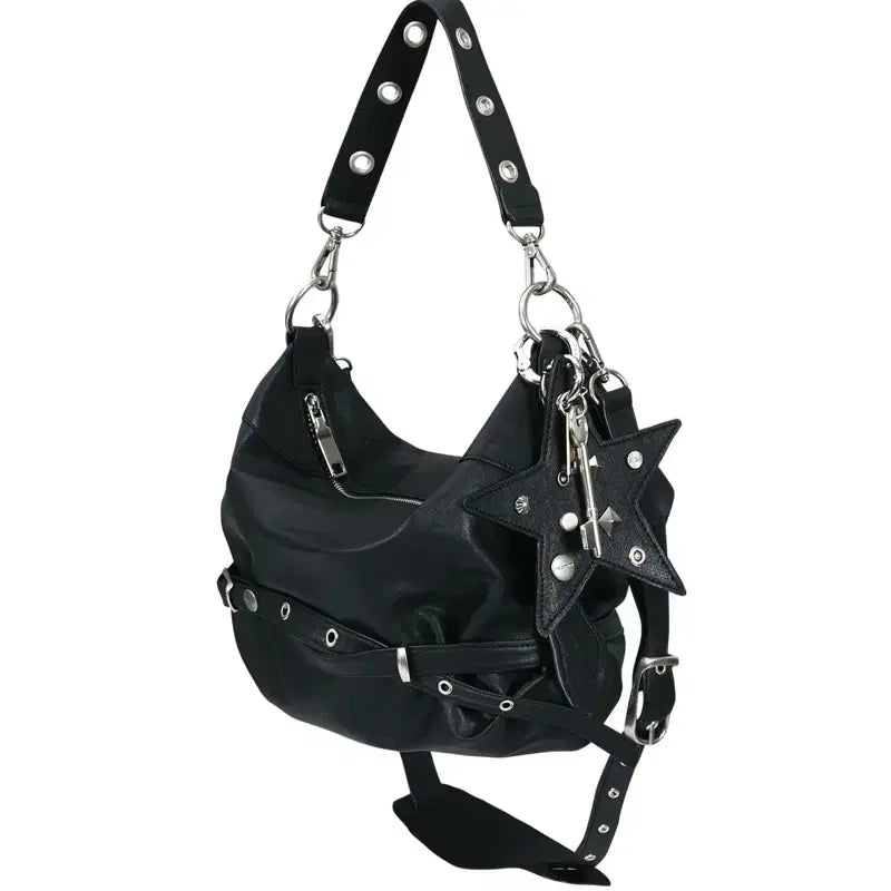 [BUNJANG] YEOMIM Mini Slouchy Bag &amp; Keyring Set / 여밈 미니 슬라우치 백&amp; 키링 세트 mini slouchy bag