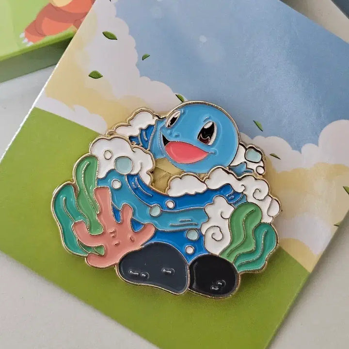 [BUNJANG] Isak Toast x Pokémon Squirtle Badge / 이삭토스트 포켓몬 콜라보 꼬부기 뱃지