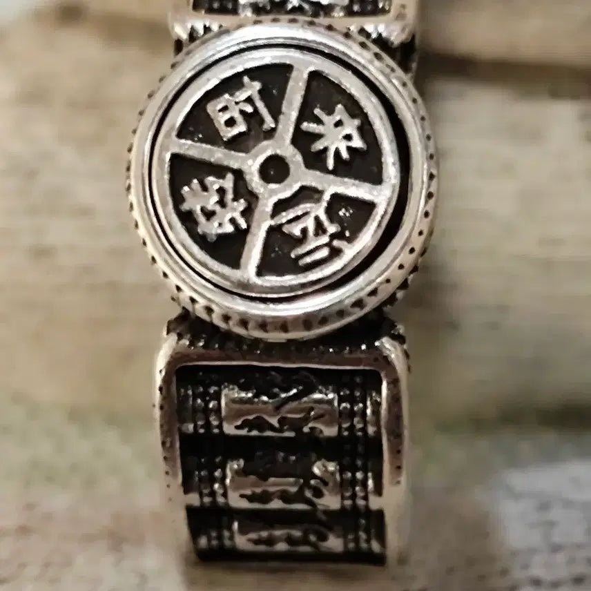 [BUNJANG] Siraeunjeon Amulet Ring 21mm / 시래운전 돌임 부적반지 21mm