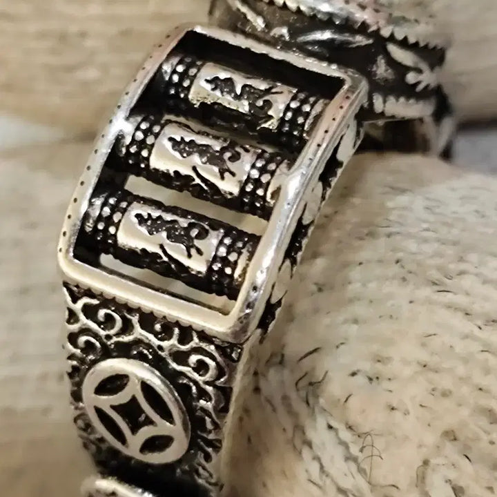 [BUNJANG] Siraeunjeon Amulet Ring 21mm / 시래운전 돌임 부적반지 21mm