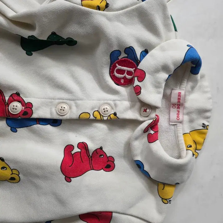 [BUNJANG] BebeDino Bear Pattern Sweatshirt Dress Set Size 90 / 베베드피노 맨투맨 원피스 세트 90사이즈 쌍둥이 추천