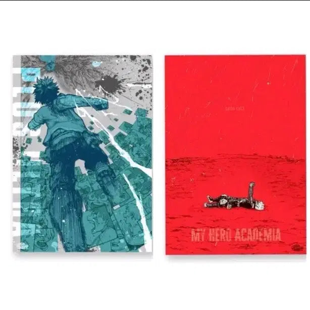 [BUNJANG] My Hero Academia (Hiroaka) Original Exhibition Izuku Midoriya Katsuki Bakugo Poster Set (2 Types) / 나히아 히로아카 원화전 미도리야 바쿠고 포스터 2종세트