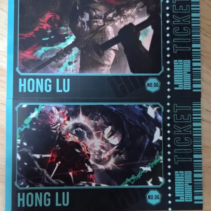 [BUNJANG] Limbus Company Exhibition Ticket Card Hong Ru Bundle Set / 일괄)림버스 컴퍼니 전시회 티켓풍 카드 홍루 일괄 양도합니다