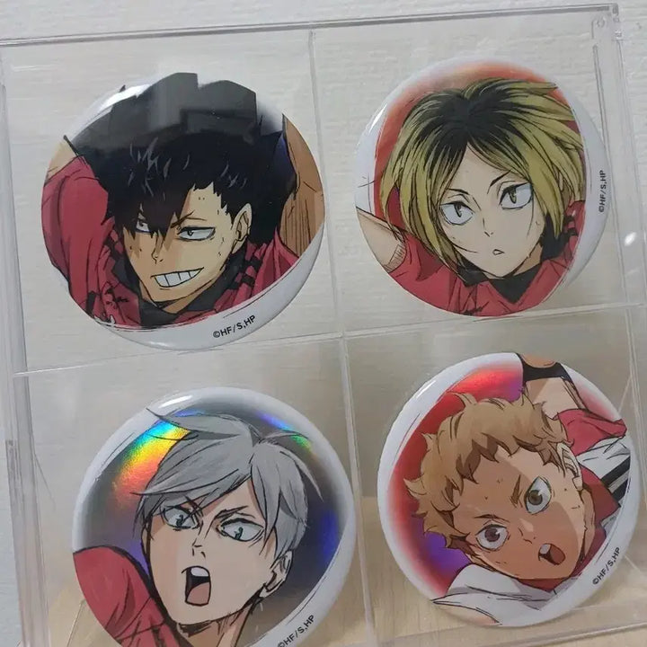 [BUNJANG] Haikyuu!! Nekoma Can Badge Bundle Set (Storage Box Included) / 보관함포함) 하이큐 네코마 캔뱃지 다이소 켄마 쿠로오 야쿠 리에프 일괄
