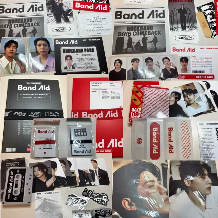 [BUNJANG] DAY6 Band Aid Album Bundle Set / DAY6 데이식스 밴드에이드 앨범 Band Aid 4종 판매