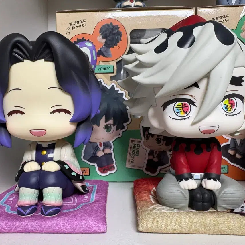 [BUNJANG] Demon Slayer Doma &amp; Shinobu Lookup Figure (with bonus) / 귀멸의 칼날 귀칼 도우마 시노부 룩업 피규어 (특전O)