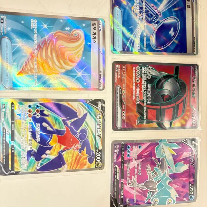 [BUNJANG] Pokemon SR Card 5 Card Set (Glass Trumpet, Iron Wheel, Kyurem, Jumbo Ice, Garchomp) / SR포켓몬카드 싸게판매합니다