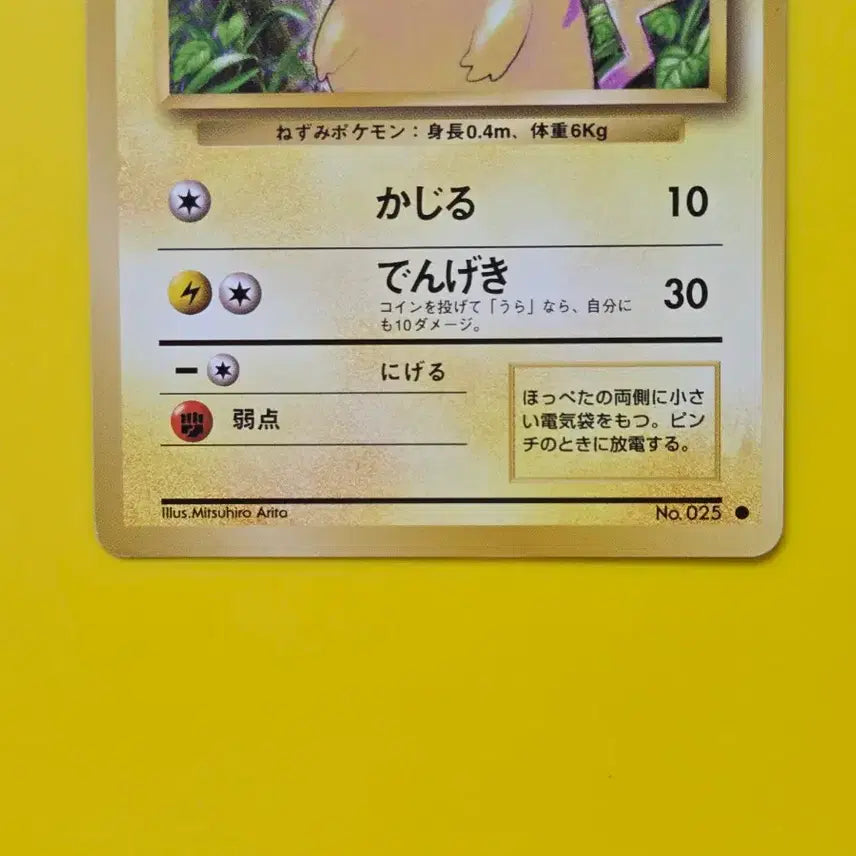 [BUNJANG] Pokemon Card Pikachu Japanese 1996 / 포켓몬카드 1996 큰 피카츄 일판 일본판8