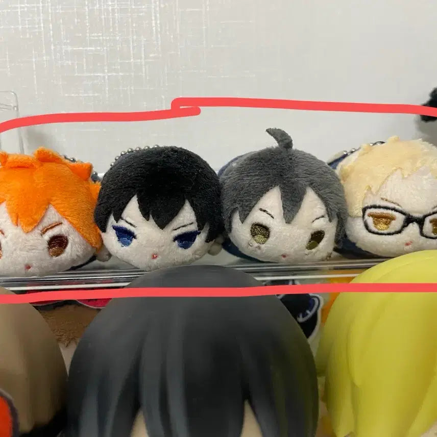 [BUNJANG] Haikyuu!! Mini Mochi Mascot Bundle Set Hinata Kageyama Tsukishima Yamaguchi / 하이큐 미니 모찌마스 일괄 히나타 카게야마 츠키시마 야마구치