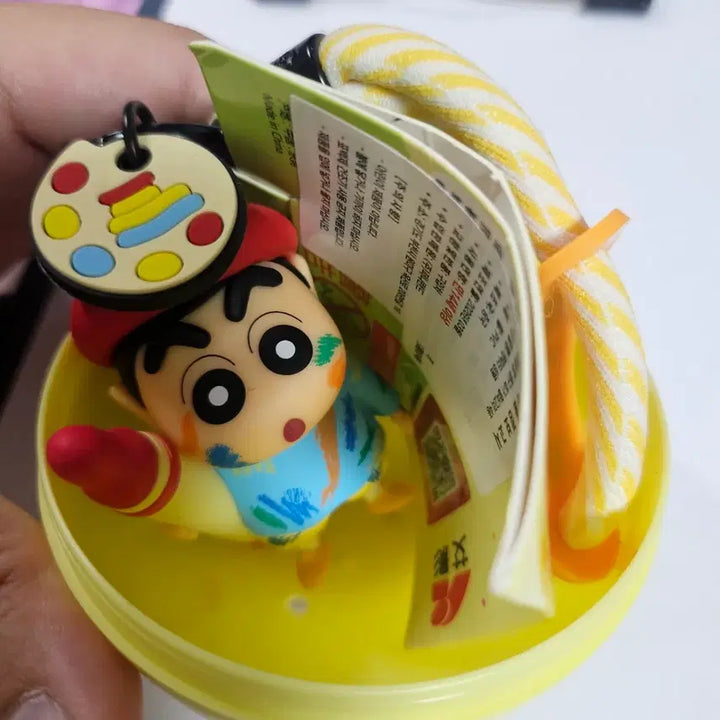 [BUNJANG] Crayon Shin-chan Artist Figure Keychain / 짱구 화가 피규어 키링