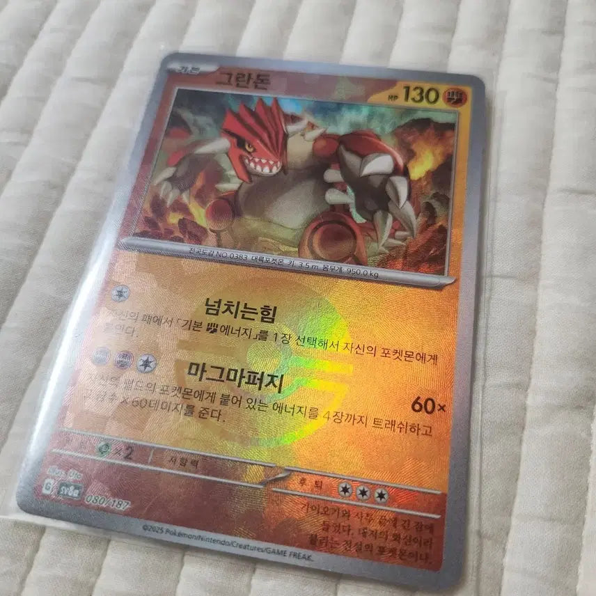 [BUNJANG] Pokemon Grandon Monster Ball Card / 포켓몬카드 그란돈 몬스터볼