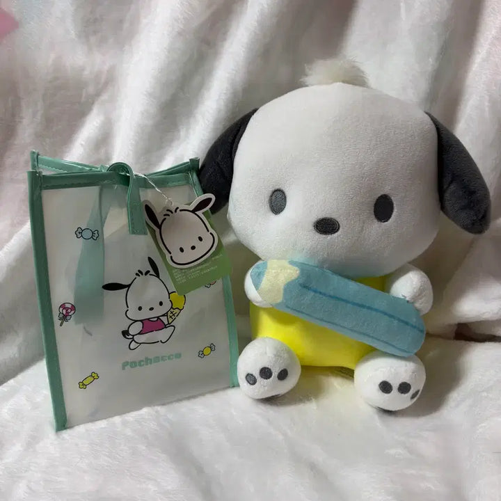 [BUNJANG] Pochacco Plush Pencil Doll &amp; Accessories Bundle / 포챠코 인형잡화 일괄(포챠코 연필인형)