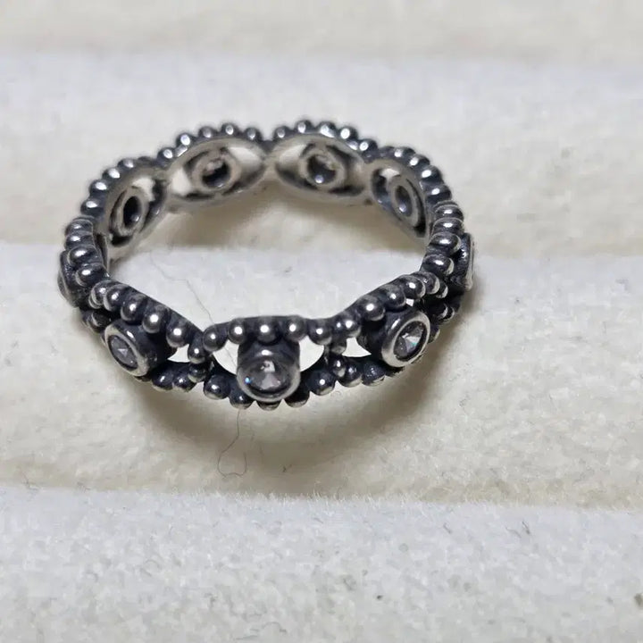 [BUNJANG] Antique Cubic Silver Ring / 실버 큐빅 엔틱 반지(일본구입
