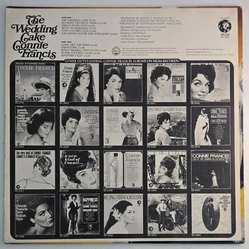 [BUNJANG] Connie Francis The Wedding Cake Original LP (1969) / 코니 프란시스 The Wedding Cake LP (트원 폴리오 원곡)