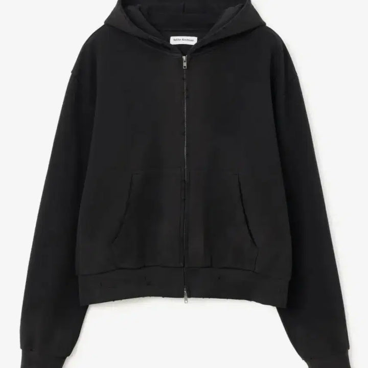 [SOLD OUT] 밀로아카이브 데미지 쇼트 후디 집업 M