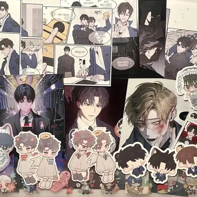 [BUNJANG] Gye-dam Geul-im Gwaseom (Ghost Story Commute) Bundle Set Postcards, Official Goods, Photo Strips, Stickers / 괴담출근 비공굿 공굿 일괄 판매 엽서 프박 조각스티커 스티커