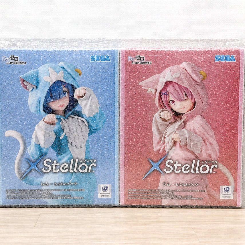 [BUNJANG] Sega EXTELLA Mofumofu Rem &amp; Ram Set (Sealed) / (미개봉) 세가 엑스텔라 모후모후 렘&amp;람 세트