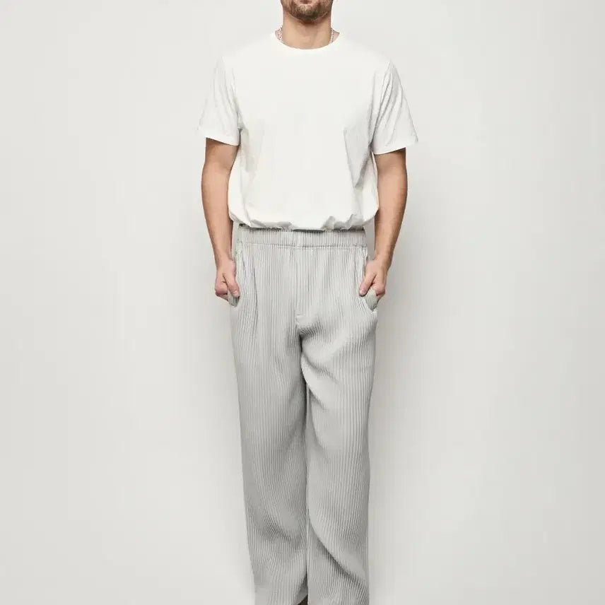 [BUNJANG] Issey Miyake Homme Plissé Pants Grey HP55JF150 / 이세이미야케 옴므 플리세 팬츠 그레이 HP55JF150