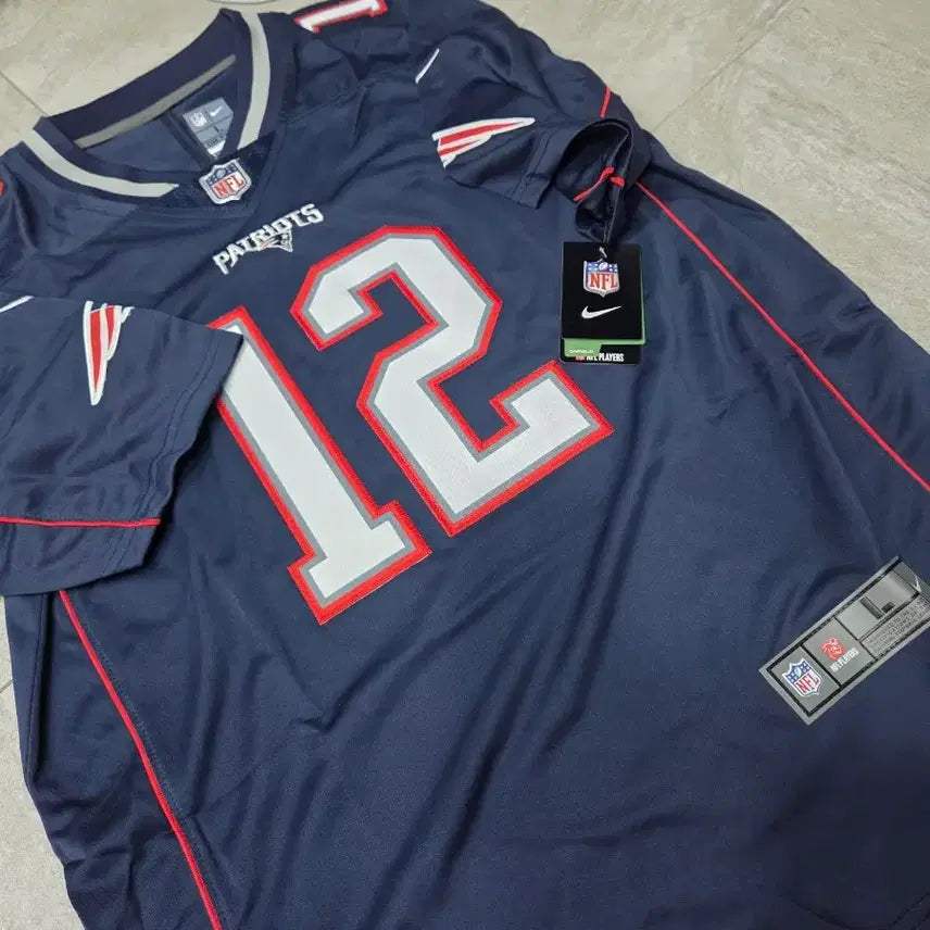 [BUNJANG] Nike NFL New England Patriots Football Jersey / 나이키/NFL 뉴잉글랜드 패트리어츠 풋볼 럭비져지/M,L