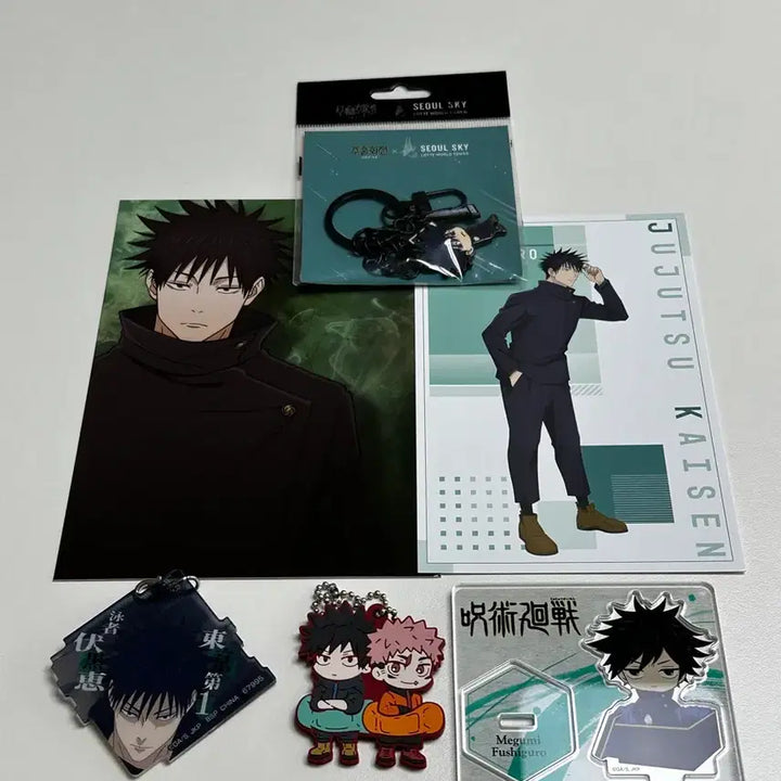 [BUNJANG] Jujutsu Kaisen Fushiguro Megumi Goods Keychain and Acrylic Keychain / 주술회전 후시구로 메구미 굿즈
