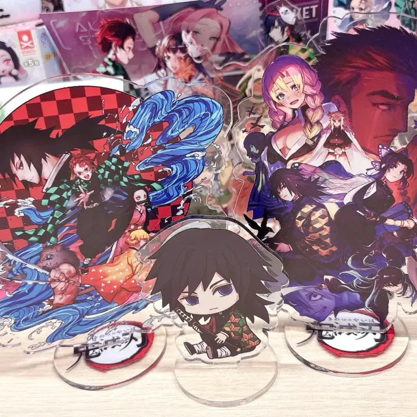 [BUNJANG] Kimetsu no Yaiba Acrylic Stand Bundle Set Giyu, Mitsuri, Tanjiro, Nezuko, Shinobu / 귀칼 아크릴 일괄 기유 미츠리 탄지로 네즈코 시노부