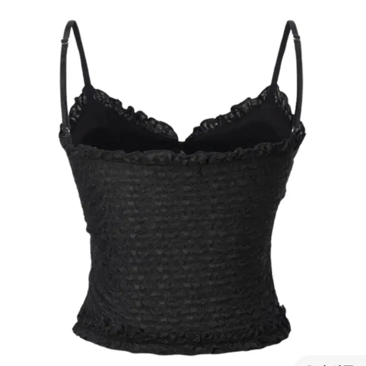 [BUNJANG] threetimes Blooming Camisole Black / 쓰리타임즈 threetimes 쓰탐 블루밍 캐미솔 블랙
