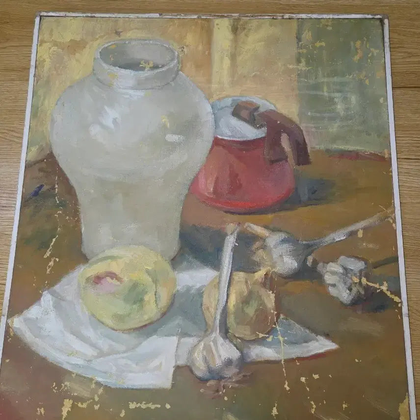 [BUNJANG] Professor Cho Byung-ok Still Life Oil Painting (1993) / 조병옥 교수 빈티지 정물 유화 10호 (1993년작)
