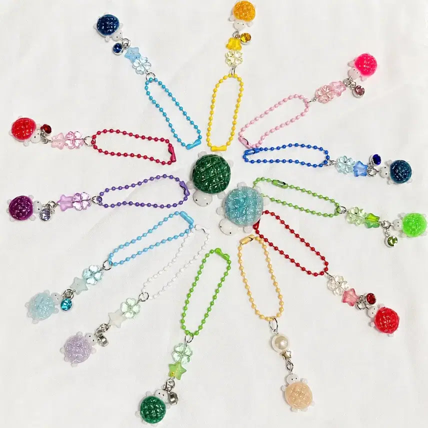 [BUNJANG] Handmade Birthstone Turtle Pendant / 수제 탄생석 거북이