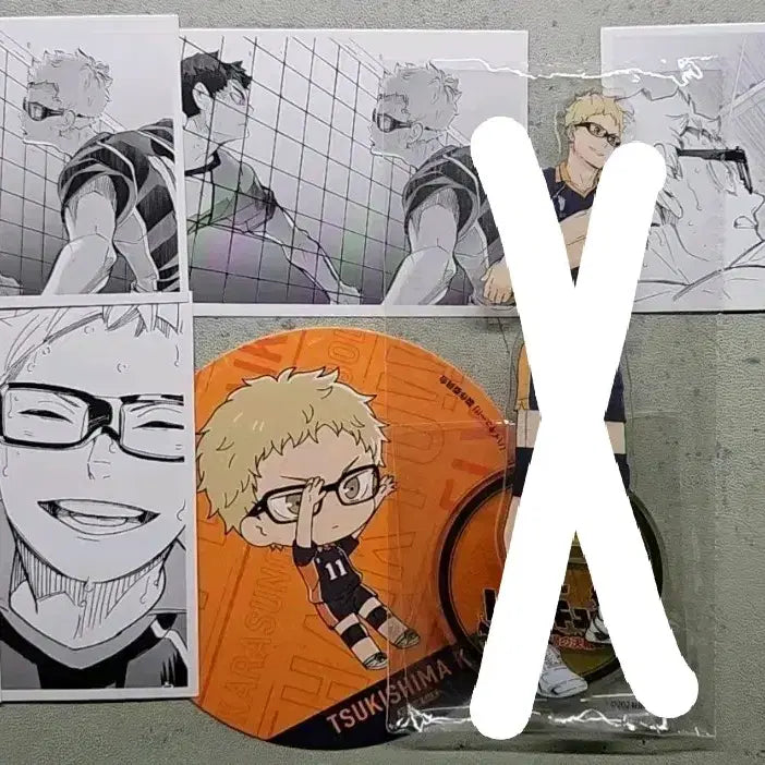 [BUNJANG] Haikyuu!! Tsukishima Kei Bundle Set Acrylic Stand Animate Exclusive Coaster Original Art Chronicle Photocard / 일괄)하이큐 츠키시마케이 아크릴 애니메이트특전코스터 원화크로니클포카 급처