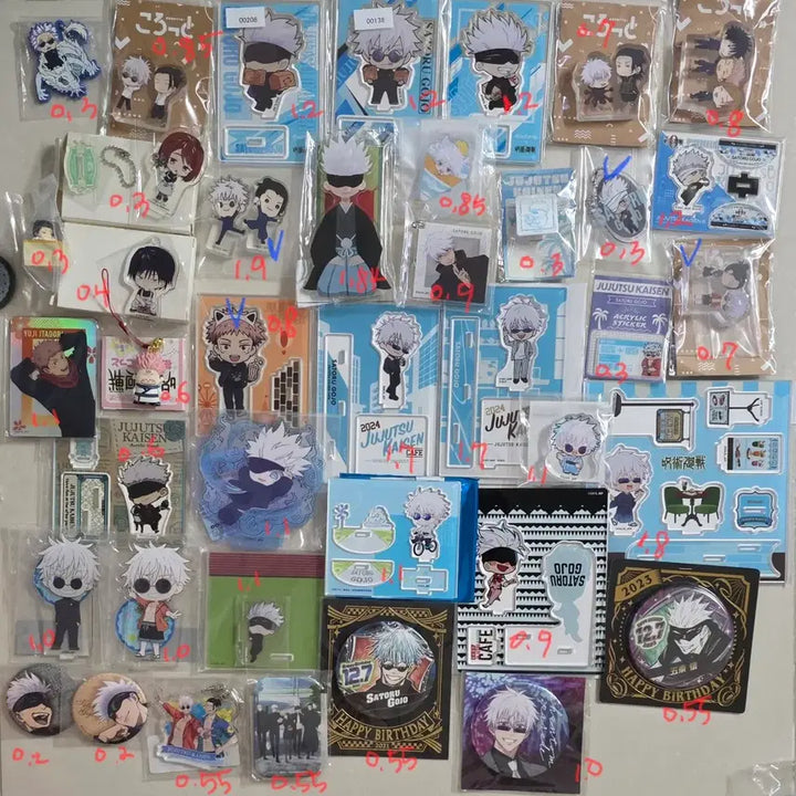 [BUNJANG] Jujutsu Kaisen Gojo Satoru SD Acrylic Standee Set / 사진11장 주술회전 고죠사토루sd아크릴 게토스구루 쇼코이타도리메구미토우지