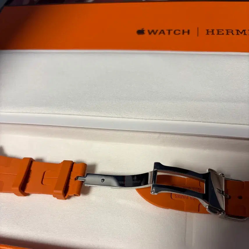 [BUNJANG] Hermès Kilim Orange 42mm Apple Watch Strap / 에르메스 애플워치 42mm 스트랩 킬림 오랑쥬