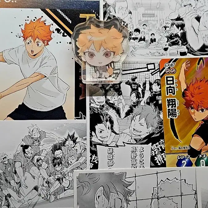 [BUNJANG] Haikyuu!! Shoyo Hinata Bundle Set: Acrylic Corotto, Photocard, Bocarca, and Chronicle Special Edition Postcard / 일괄)하이큐 히나타쇼요 아크릴코롯토&amp;포카/바보카&amp;특전엽서크로니클원화 급처