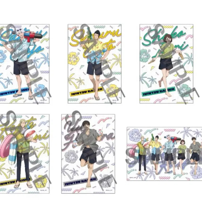 [BUNJANG] Jujutsu Kaisen Don Quijote Collaboration Postcard Set (Water Gun) / 주술회전 돈키호테 콜라보 카드엽서세트 물총
