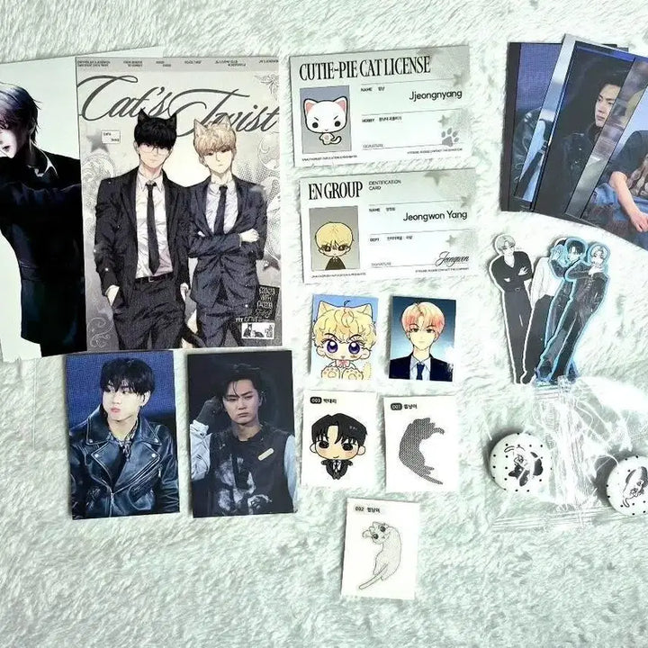 [BUNJANG] ENHYPEN Ni-ki Yaongz Cafe Bundle Set POB Photocard Sticker Pin Button / 엔하이픈 야옹즈 카페 굿즈 특전 일괄양도 정원세트 럭드