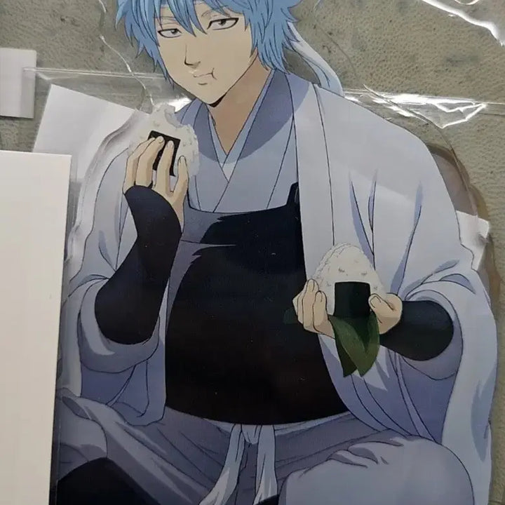 [BUNJANG] Gintama Sakata Gintoki Byakuya Pack-man Acrylic Stand &amp; Ginko Postcard &amp; Pascha Bundle Set / 일괄)은혼 사카타긴토키 백야차 주먹밥아크릴스탠드&amp;긴코 특전엽서&amp;파샤 급처