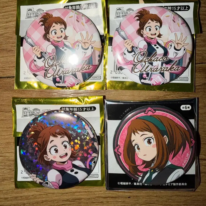 [BUNJANG] My Hero Academia Ochaco Uraraka Can Badge Bundle / 나히아 우라라카 캔뱃지