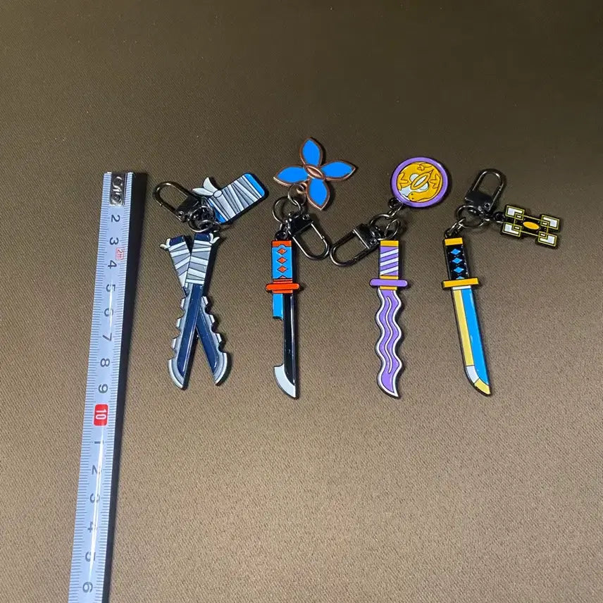[BUNJANG] Demon Slayer Stationery Store Keychains Set of 4 / 귀멸의 칼날 문구점 키링 4종 판매!