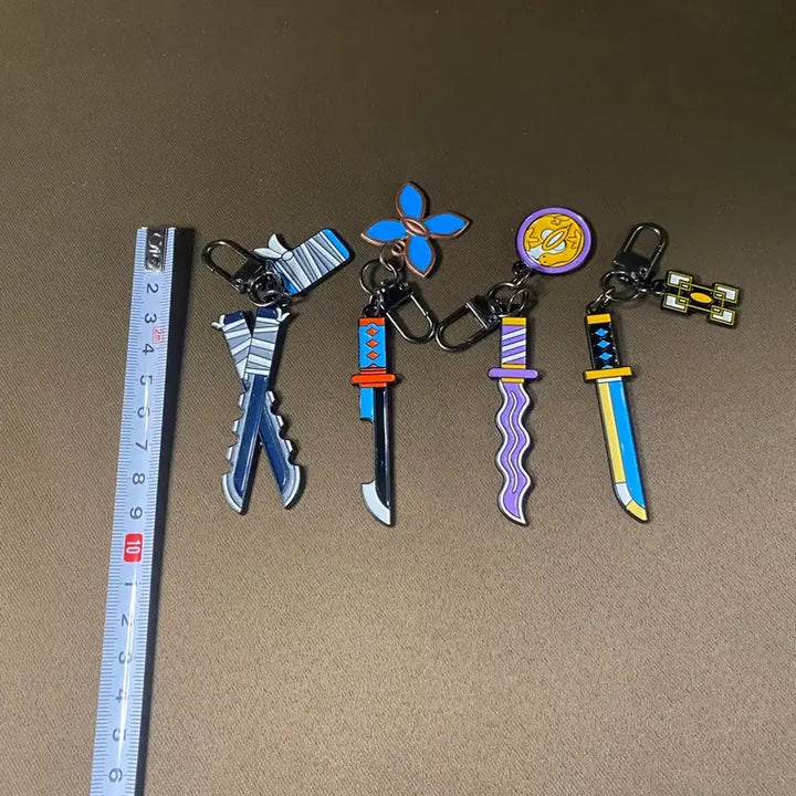 [BUNJANG] Demon Slayer Stationery Store Keychains Set of 4 / 귀멸의 칼날 문구점 키링 4종 판매!