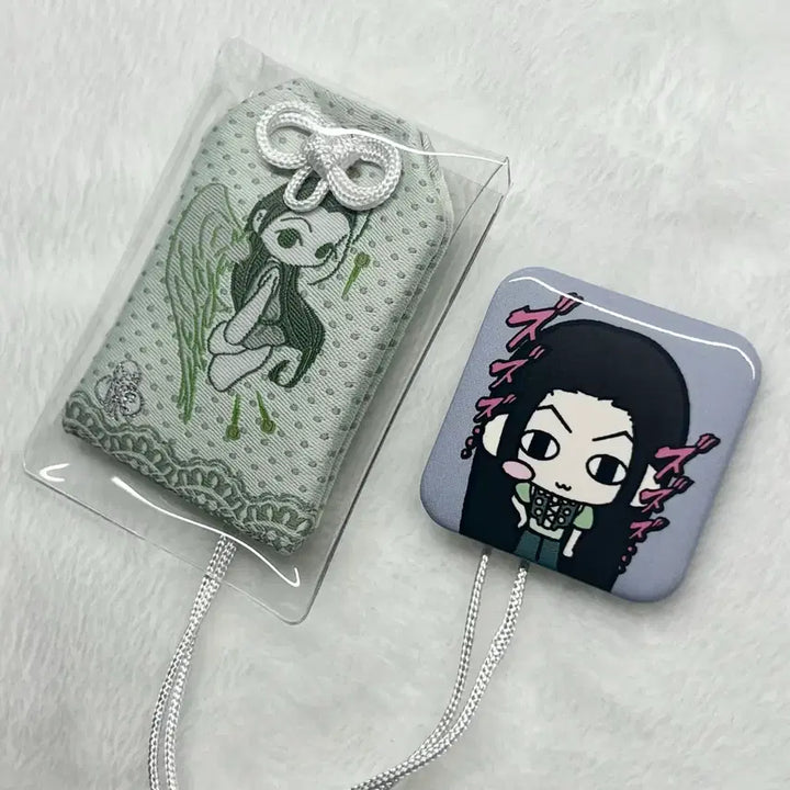[BUNJANG] Hunter x Hunter Illumi Zoldyck Omamori Can Badge / 헌터헌터 통판 이르미 조르딕 오마모리 캔뱃지 비공굿