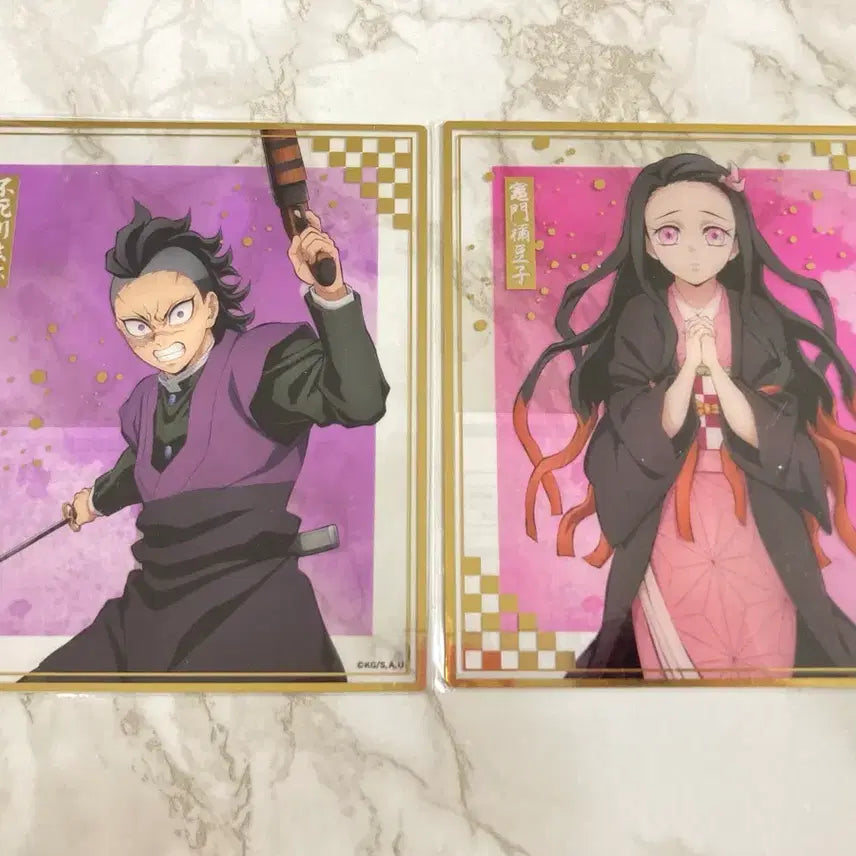 [BUNJANG] Demon Slayer Genya &amp; Nezuko Aniplex Clear Shikishi / 귀멸의칼날 겐야, 네즈코 애니플렉스 F상 클리어 색지