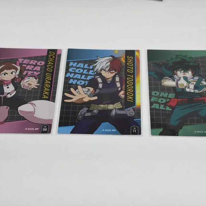 [BUNJANG] My Hero Academia Character Card 3-Set (Uraraka, Todoroki, Midoriya) / 나의 히어로 아카데미아 카드 3종 세트