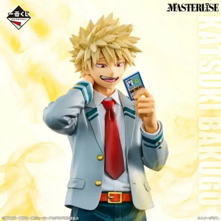 [BUNJANG] Katsuki Bakugo B Prize Figure Defending Pose + Enji Todoroki (Endeavor) Figure (Service Included) / 바쿠고 B상 방어하는 힘 + 팻검 피규어(서비스 O)