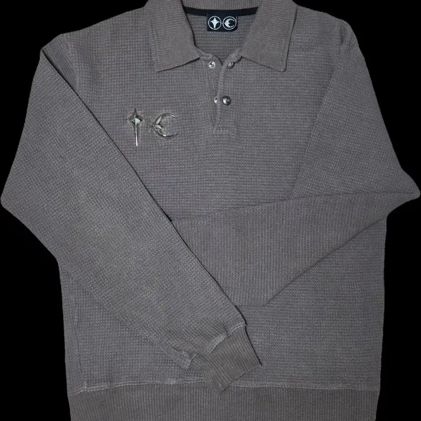 [BUNJANG] THUG CLUB Thermal Long Sleeve Polo Shirt / 떠그클럽 써멀 긴팔 카라티 데드스탁
