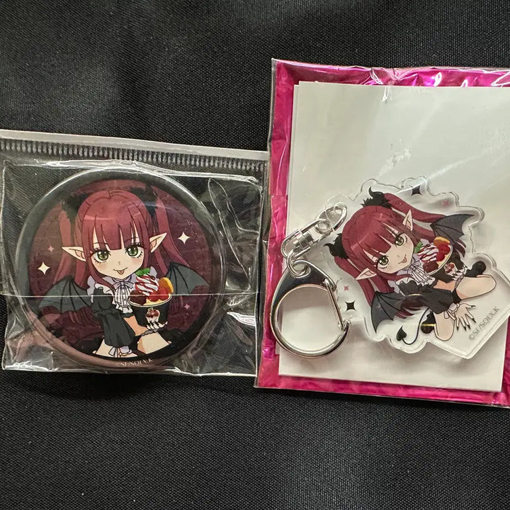 [BUNJANG] Rizkyun x Manhattan Roll Ice Cream Can Badge &amp; Acrylic Keyring / 리즈큥X맨하탄 롤 아이스크림 캔뱃지&amp;아크릴키링