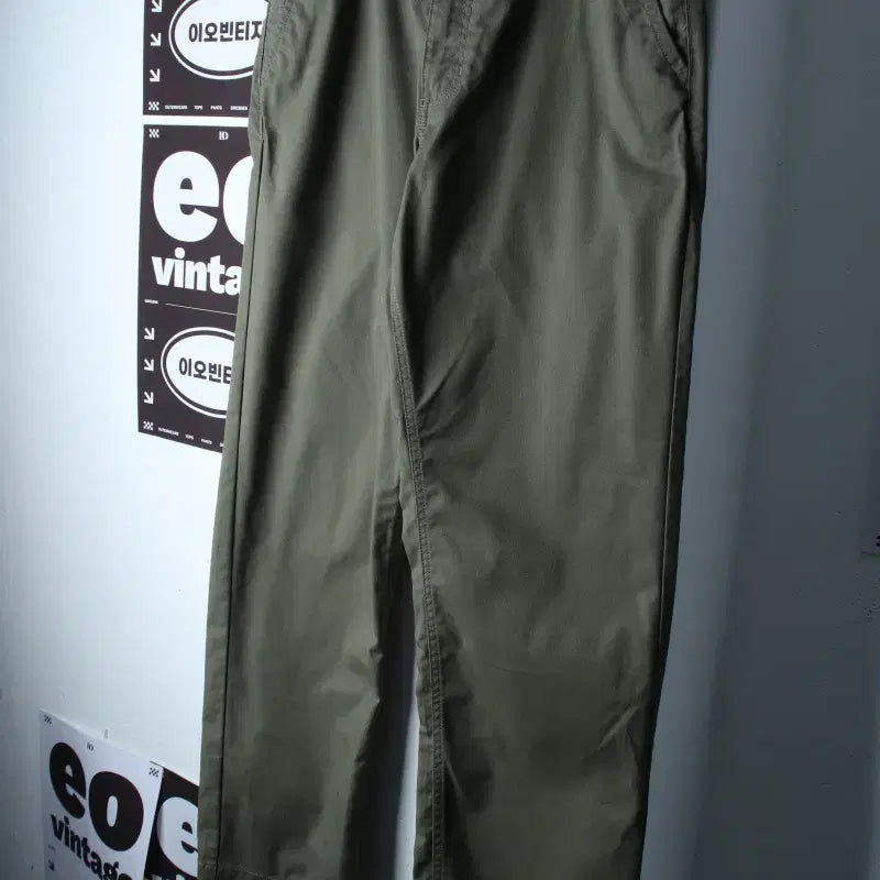 [SOLD OUT] (L-XL) 반스 면바지 팬츠 치노 카키 아메카지-274A